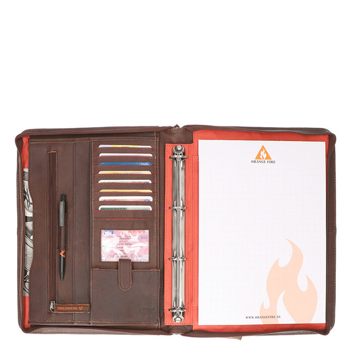 Orange Fire Schrijfmap D.Bruin
