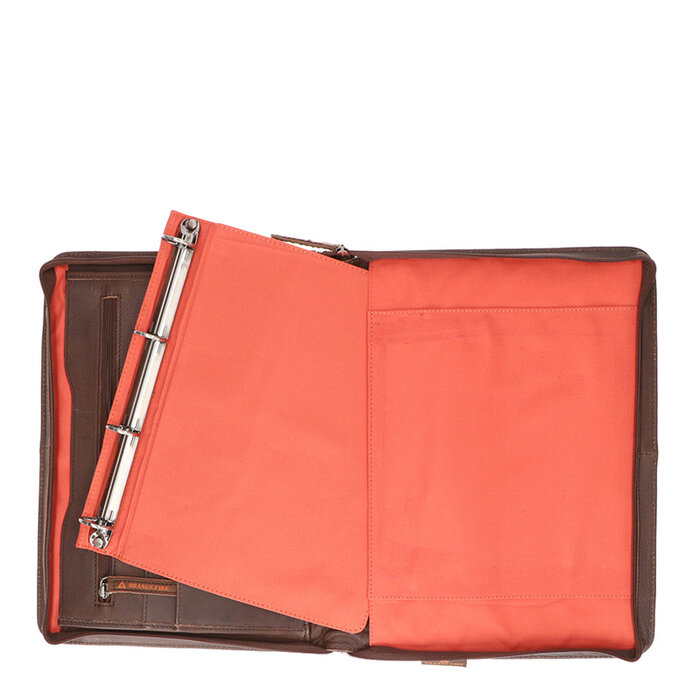 Orange Fire Schrijfmap D.Bruin