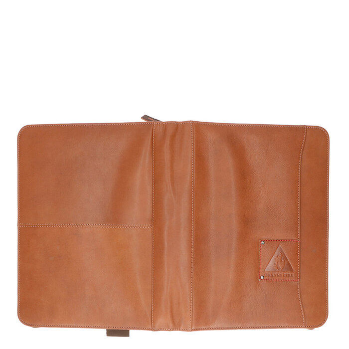 Orange Fire Schrijfmap Cognac