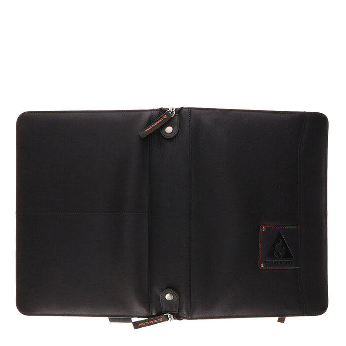 Orange Fire Schrijfmap Zwart