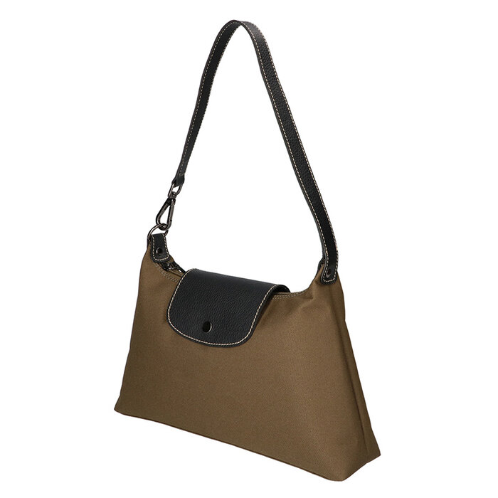 Shoulderbag Canvas green/black