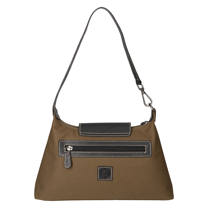 Shoulderbag Canvas green/black