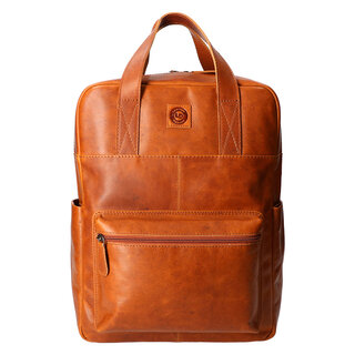 Leather Design Backpack Natural