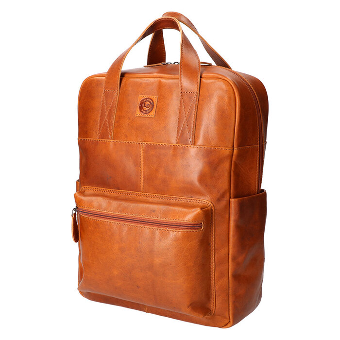 Leather Design Backpack Natural