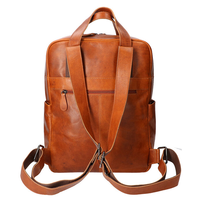 Leather Design Backpack Natural