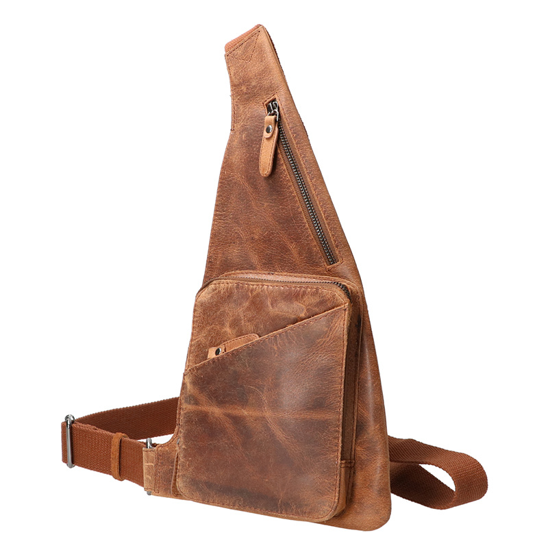Leather Design Crossbody Tas