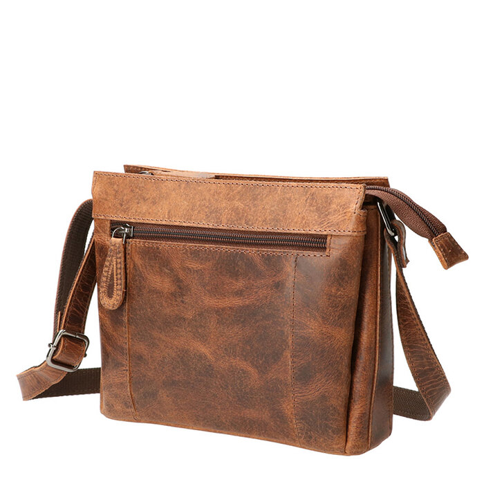 Leather Design Evania – Lederen handtas met rits