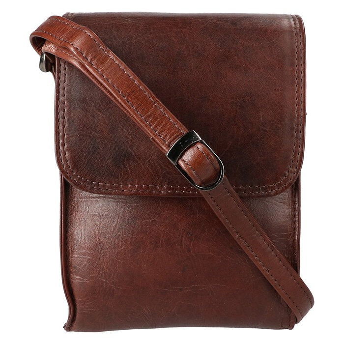 Schoudertas staand Dark Brown