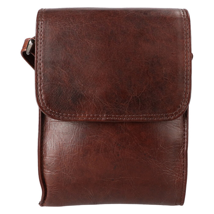 Schoudertas staand Dark Brown