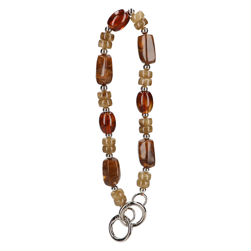 Bag Jewellery Stone chain Brown