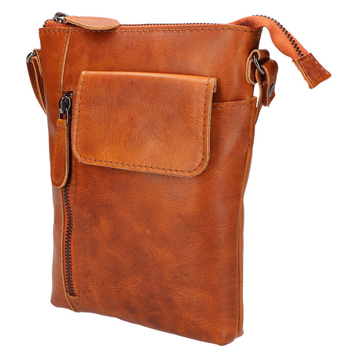 Leather Design Shoulderbag Natural