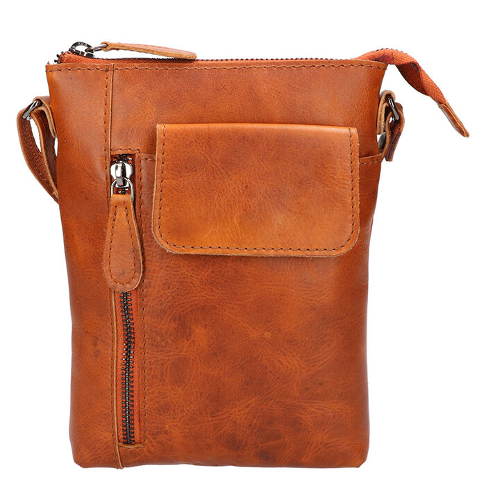 Leather Design Shoulderbag Natural