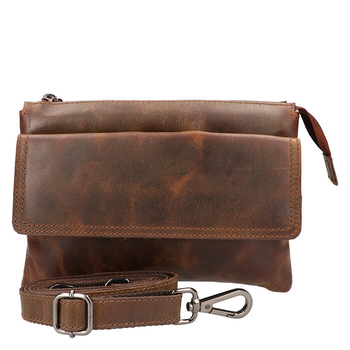 Leather Design Shoulderbag Hunter