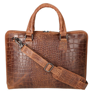 Leather Design Handcarry sleeve Hunter Croco