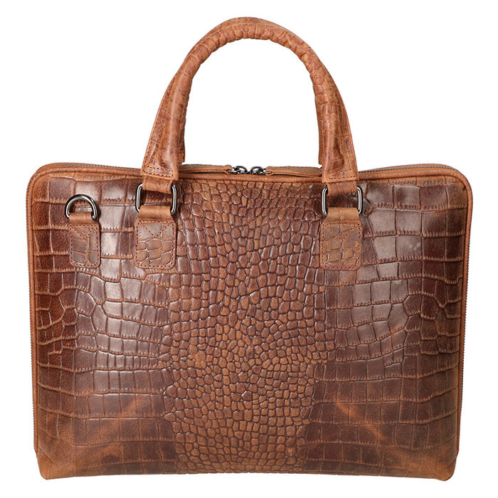 Leather Design Handcarry sleeve Hunter Croco