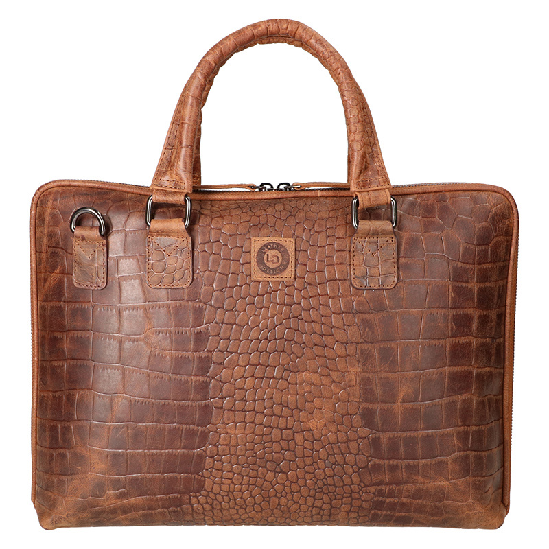 Leather Design Handcarry sleeve Hunter Croco