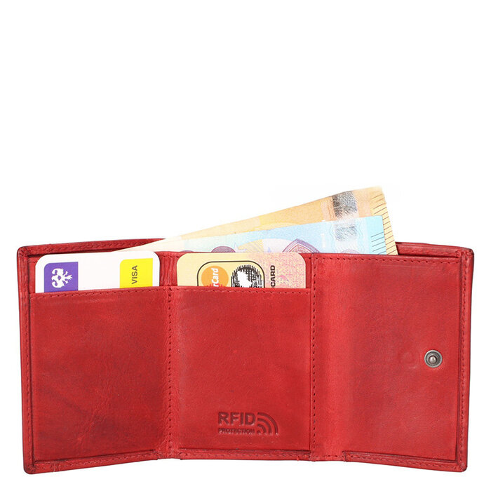 Leather Design HC Mini Wallet Tri-Fold