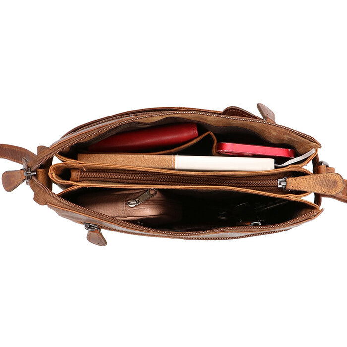 Leather Design Shoulderbag hunter