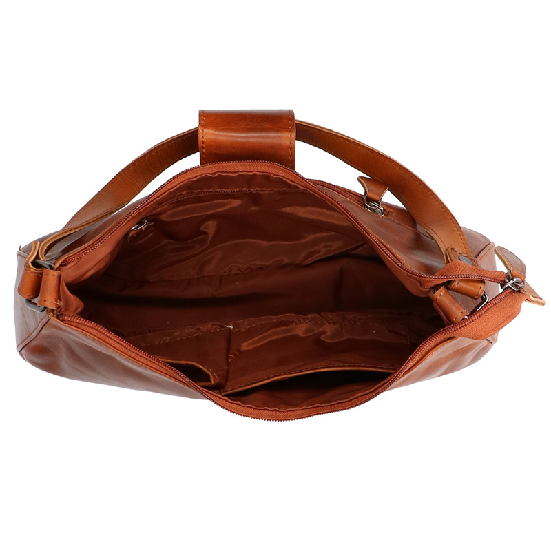 Leather Design Handbag Natural