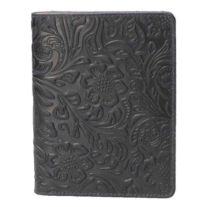 Leather Design Vintage Flower Portefeuille