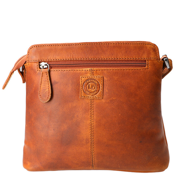 Leather Design Shoulder bag natural