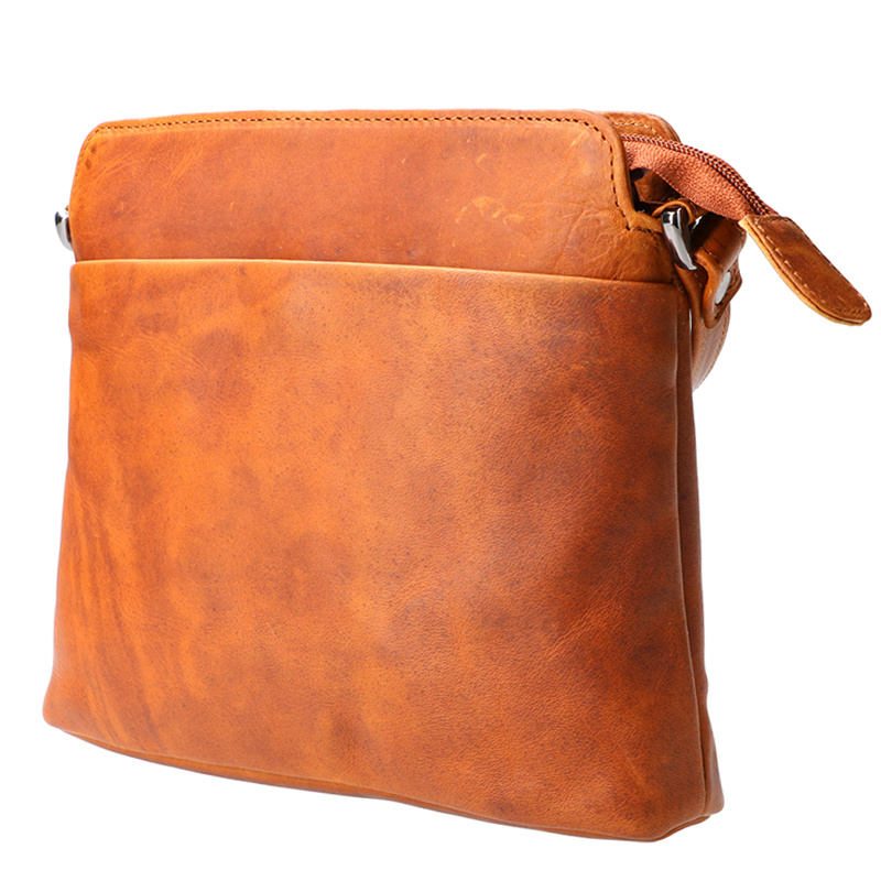 Leather Design Shoulder bag natural