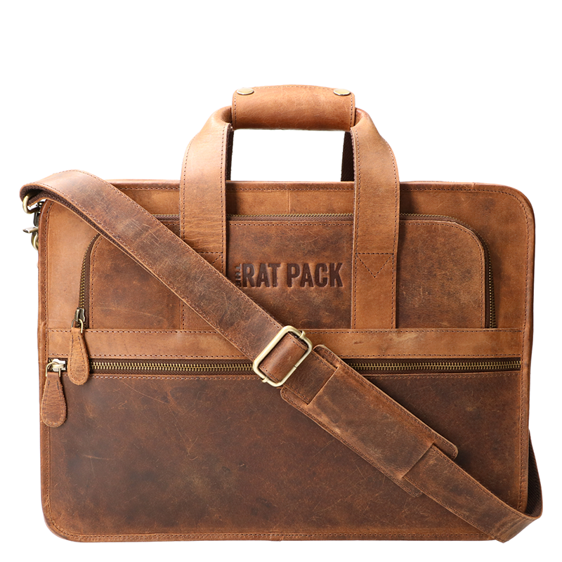 Rat Pack hand messenger dubbelvaks Black
