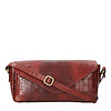 Shoulderbag Reddish brown croco