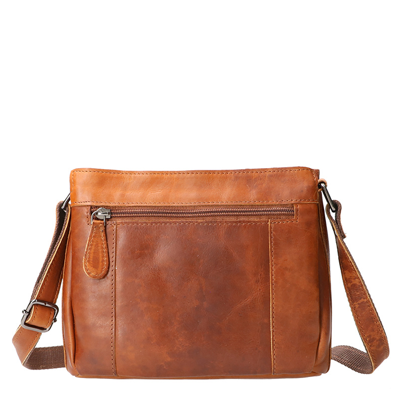 Leather Design Evania – Lederen handtas met rits