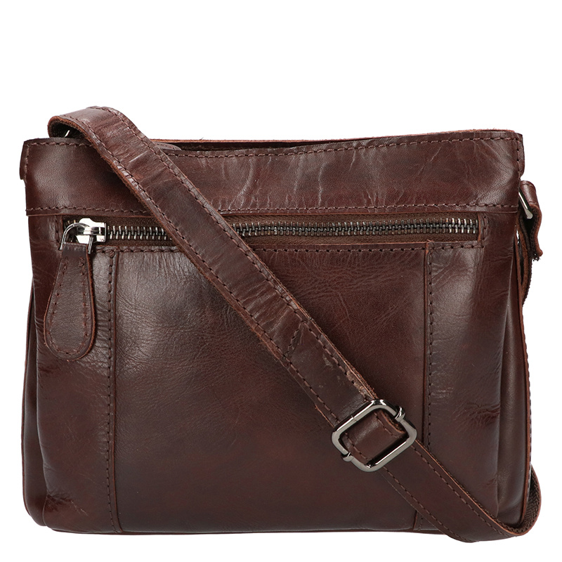 Leather Design Evania – Lederen handtas met rits