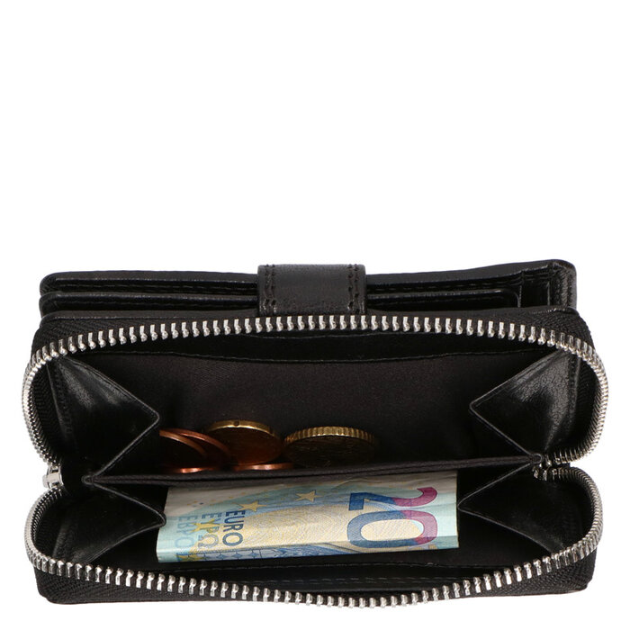 Leather Design Ladies zipper wallet