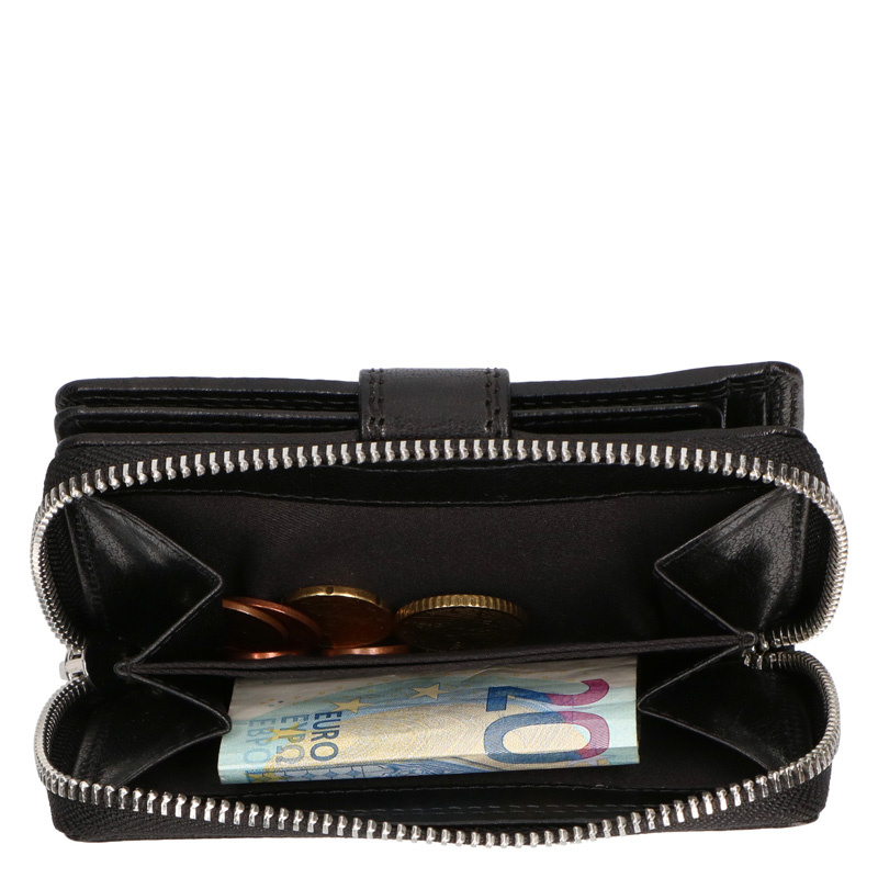 Leather Design Ladies zipper wallet