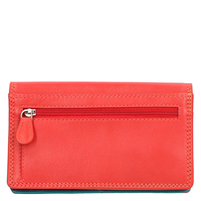 Leather Design Zipperwallet Multi colour