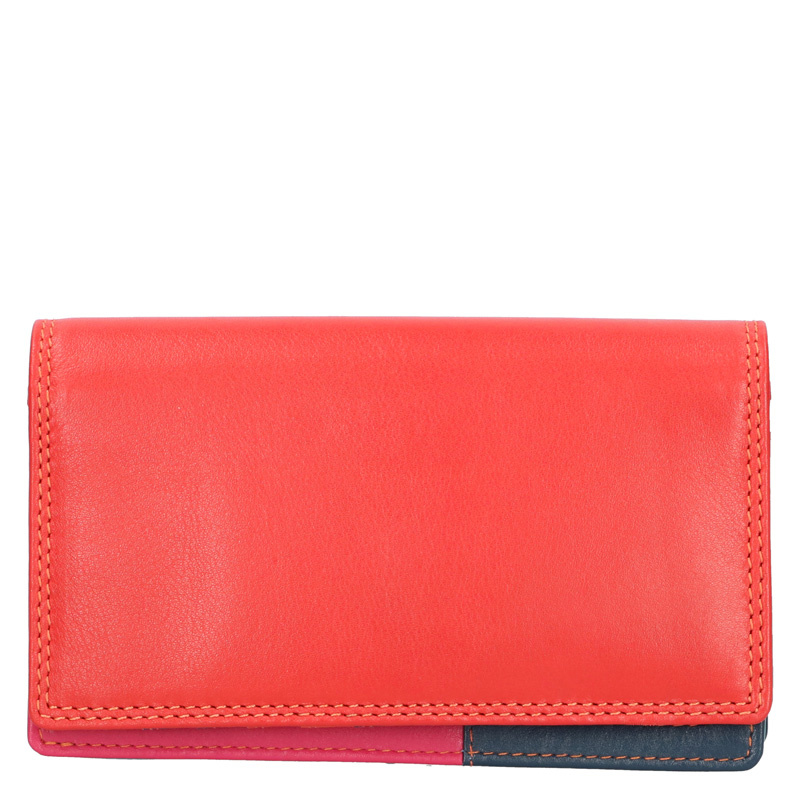 Leather Design Zipperwallet Multi colour