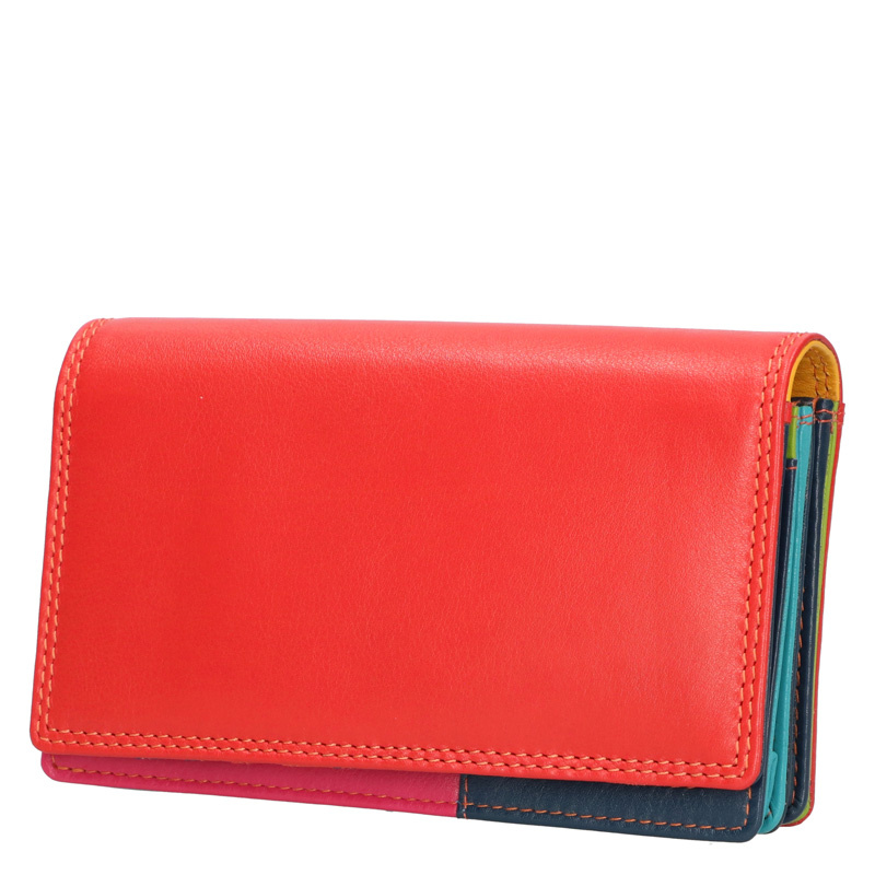Leather Design Zipperwallet Multi colour