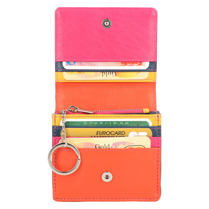 Leather Design Miniwallet Multi colour