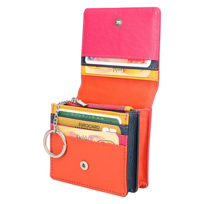 Leather Design Miniwallet Multi colour