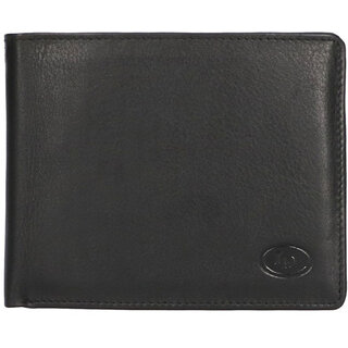 Leather Design Billfold zwart