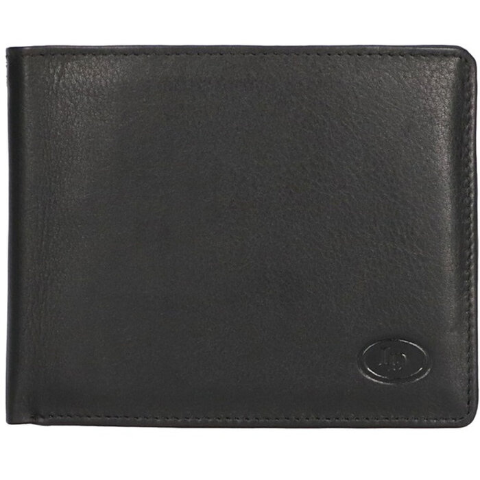 Leather Design Billfold zwart