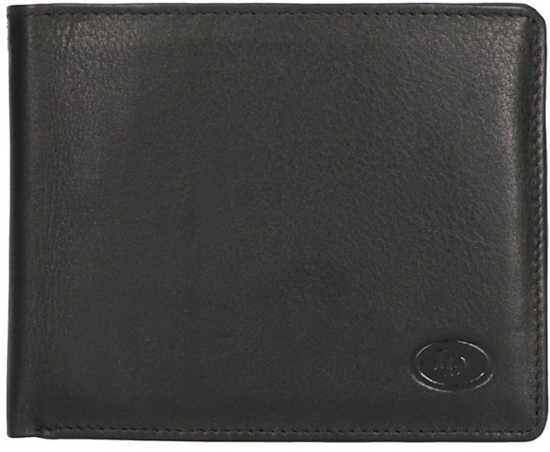 Leather Design Billfold zwart