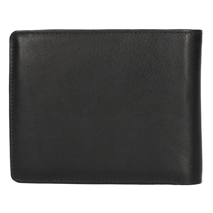 Leather Design Billfold zwart