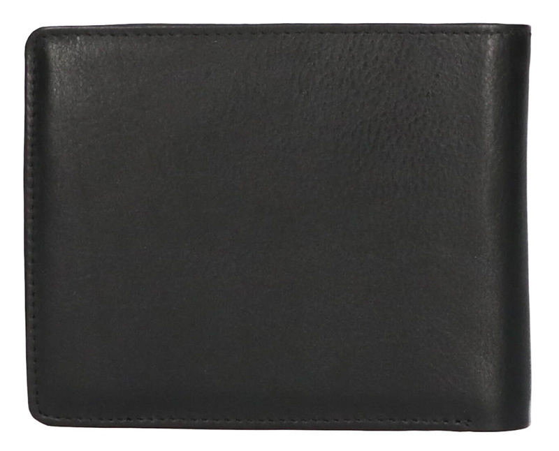 Leather Design Billfold zwart