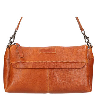 Leather Design Shoulderbag Cognac