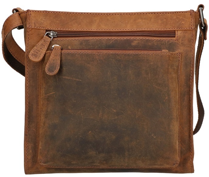 Leather Design Maelys – Lederen Vierkant Schouder Tasje