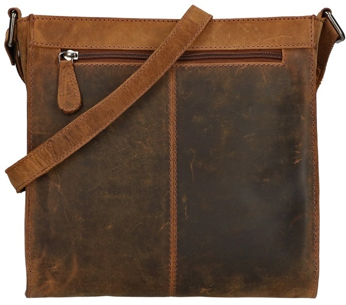 Leather Design Maelys – Lederen Vierkant Schouder Tasje