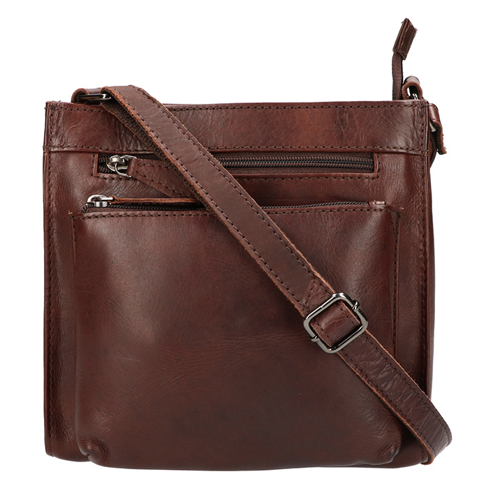 Leather Design Maelys – Lederen Vierkant Schouder Tasje