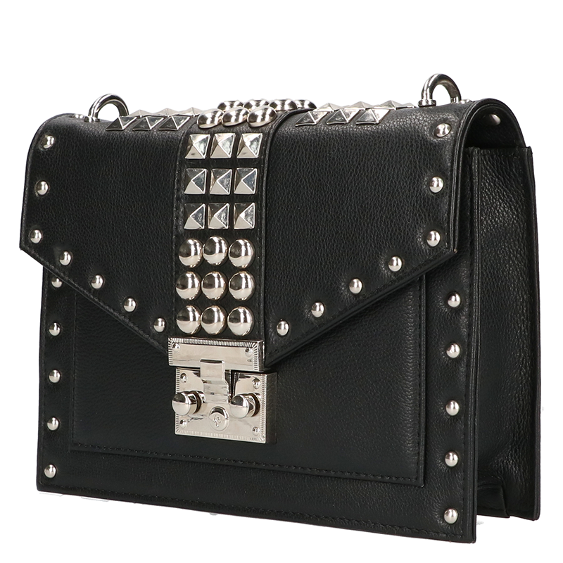 Leather Design Shoulderbag Studs
