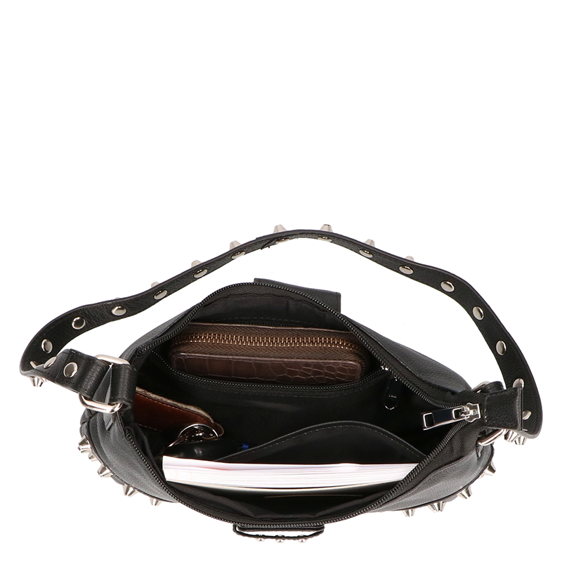 Leather Design Shoulderbag Studs