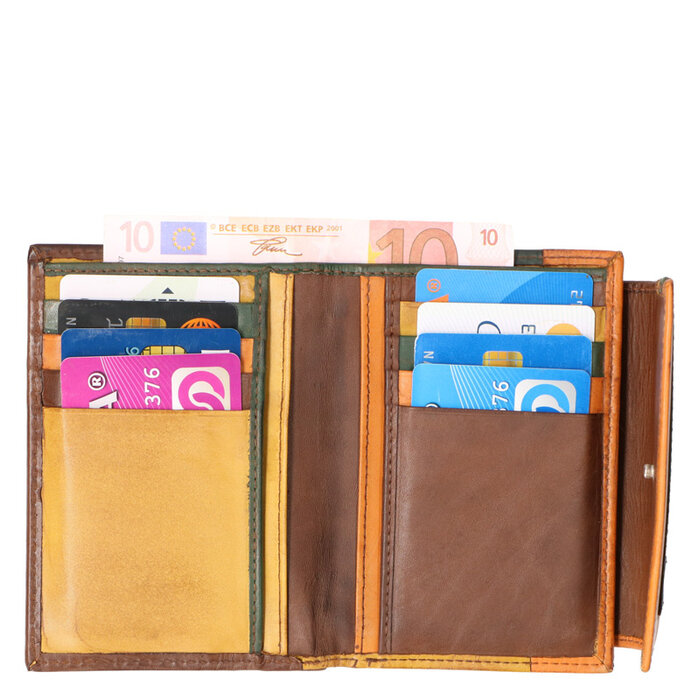 Leather Design Damesportemonnee multicolour