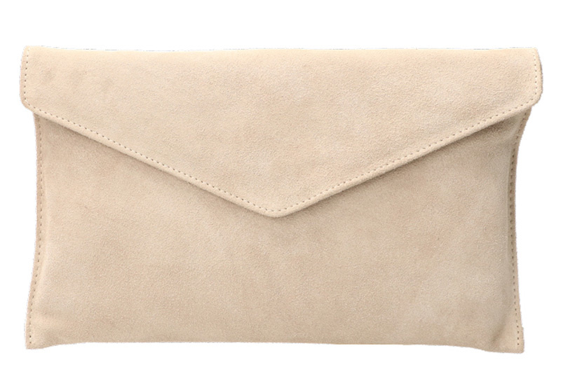 Leather Design Suede Clutch incl schouderband